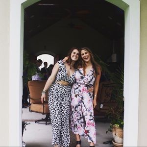 Anthropologie floral jumpsuit